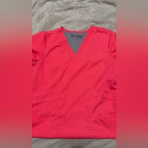 Small Grey's Anatomy Bright Pink Scrub Top